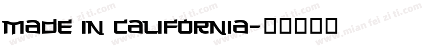made in California字体转换